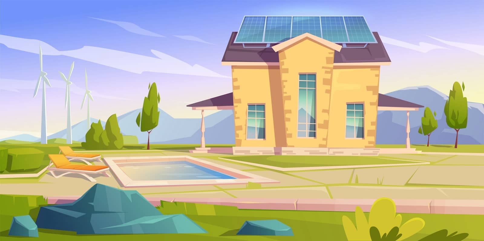 solaranlage auf einfamilienhaus