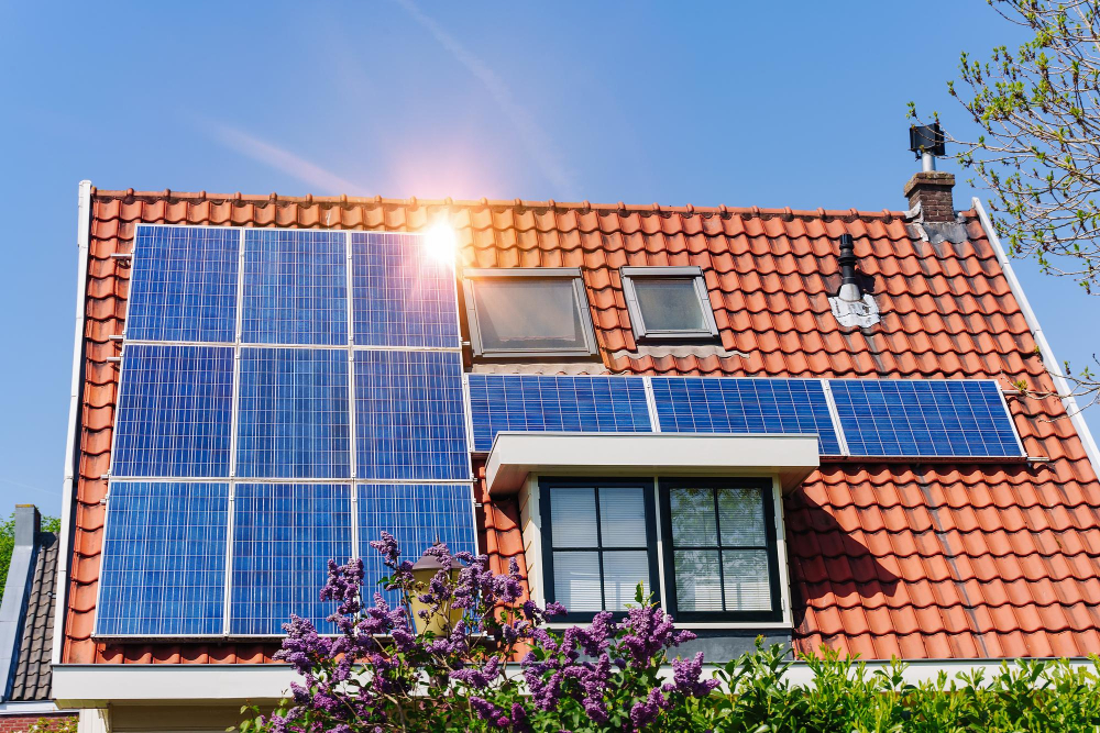 solarwatt solarmodule auf dach installiert